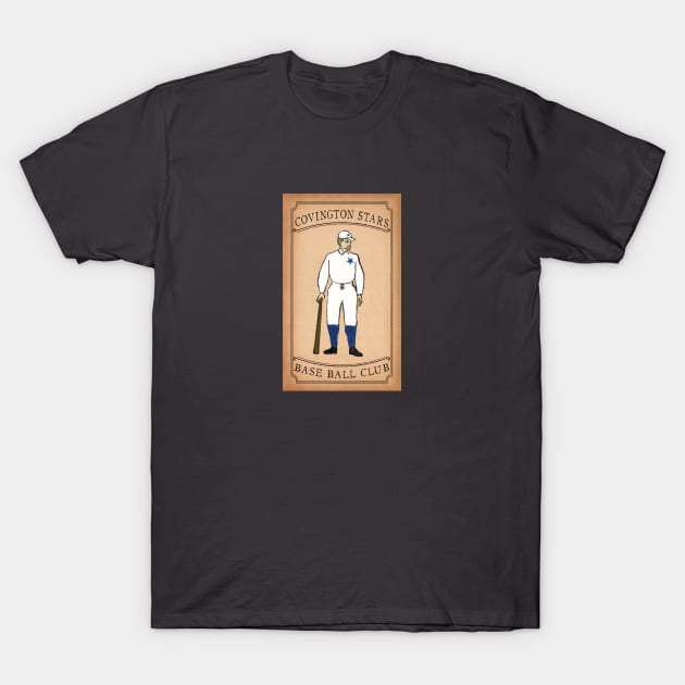 Covington Stars 1875 Base Ball Card T-Shirt by CamMillerFilms